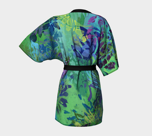Abundance Silk Kimono Robe - Short Style