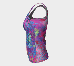 Summer Splendour Fitted Tank Top - Long