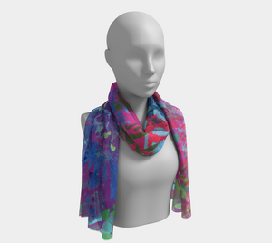 Summer Splendour 1 Long Silk Scarf