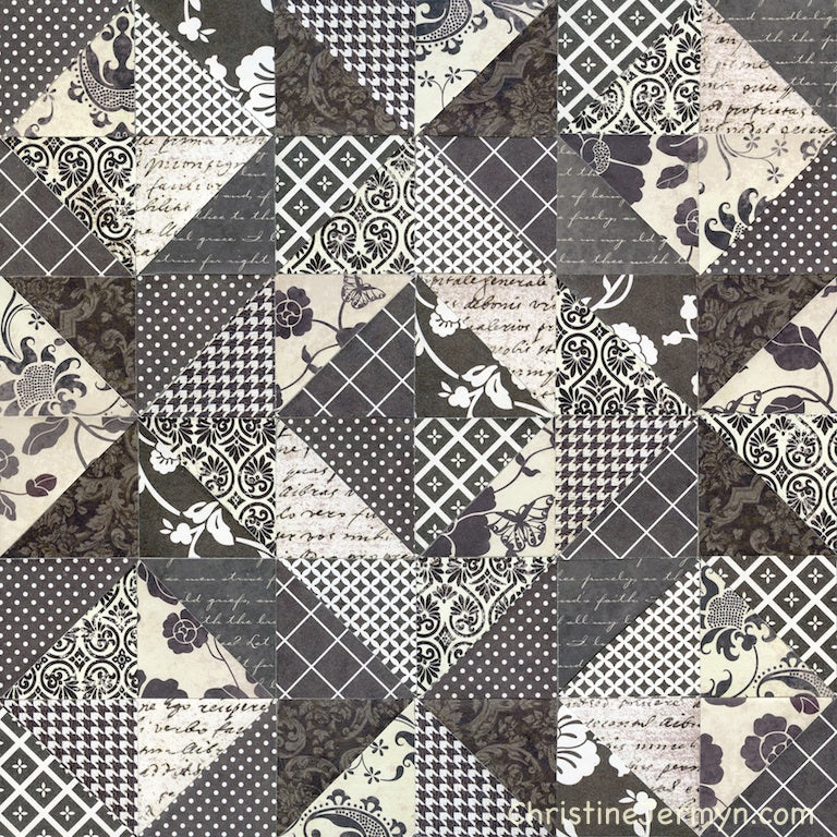 Black & White l 12 x 12 ins
