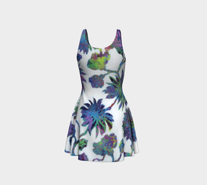 Tropical Blooms Flare Dress