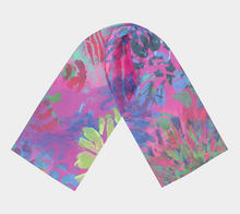 Load image into Gallery viewer, Summer Splendour 2 Long Silk Scarf
