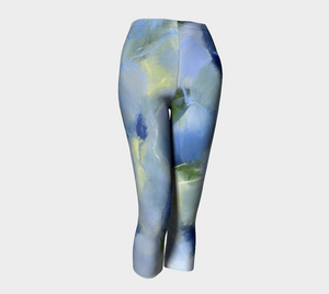 Misty Blue Capri Leggings