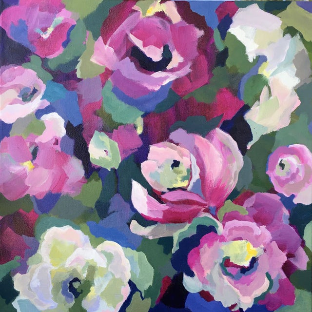 I Must Have Flowers Always l 16 x 16 ins