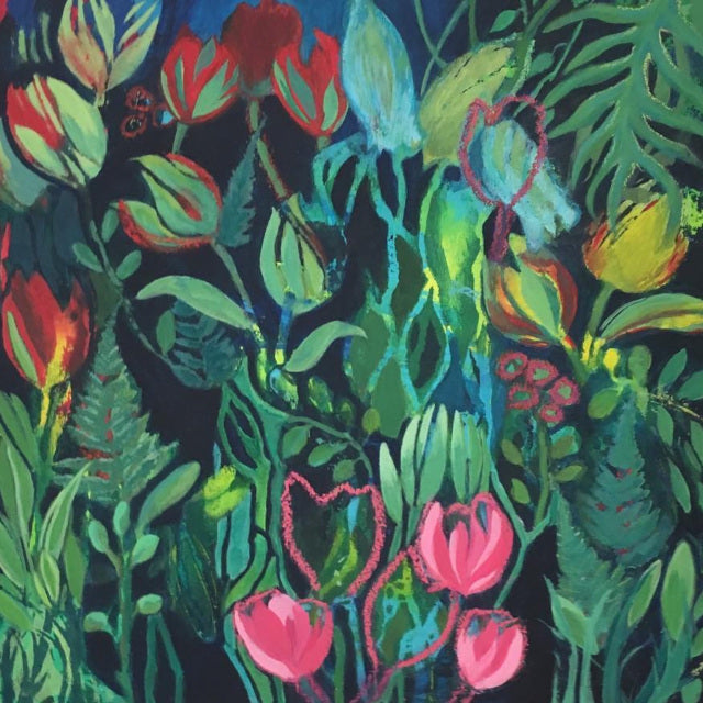 Secret Garden l 16 x 16 ins